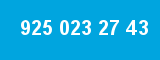 925 023 27 43 925 023 27 43